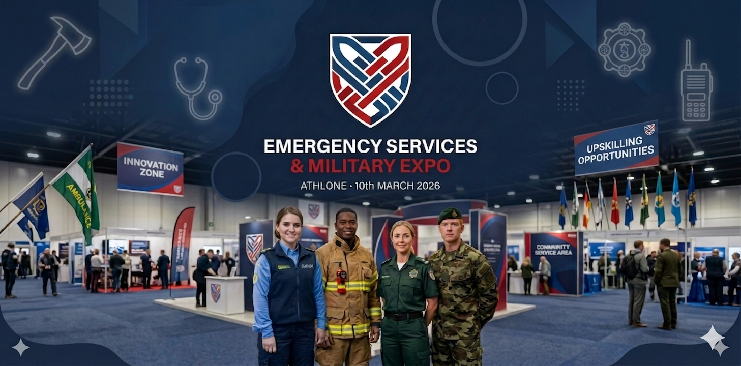 Emergency Services and Military Expo Athlone — official launch event of Frontline Founders Ireland with VIP access and after-event meetup